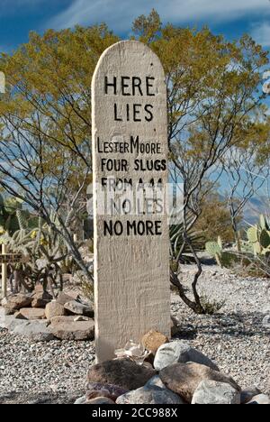 Grab auf dem Boothill Friedhof in Tombstone, Arizona, USA Stockfoto