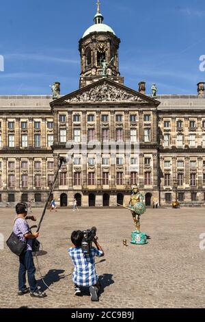 Der königliche Palast in Amsterdam, Niederlande Stockfoto