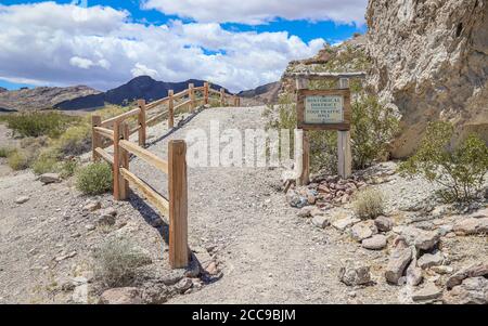 Historischer Dublin Gulch Wanderweg Stockfoto