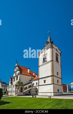 Glockenturm der Stadt, 1661, im Alten Rathaus in Levoca, Spis Bereich, Presov Region, Slowakei Stockfoto