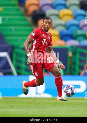 Lissabon, Lissabon, Portugal, 19. August 2020. David ALABA, FCB 27 im Halbfinalspiel UEFA Champions League, Finalturnier FC BAYERN MÜNCHEN - OLYMPIQUE LYON 3-0 in der Saison 2019/2020, FCB, © Peter Schatz / Alamy Live News / Pool - die UEFA-VORSCHRIFTEN VERBIETEN DIE VERWENDUNG VON FOTOS als BILDSEQUENZEN und/oder QUASI-VIDEO - Nationale und internationale Nachrichtenagenturen AUSSCHLIESSLICHE redaktionelle Verwendung Stockfoto