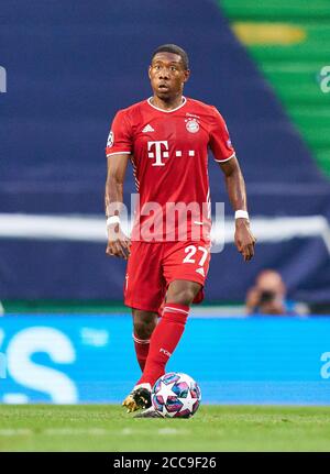 Lissabon, Lissabon, Portugal, 19. August 2020. David ALABA, FCB 27 im Halbfinalspiel UEFA Champions League, Finalturnier FC BAYERN MÜNCHEN - OLYMPIQUE LYON 3-0 in der Saison 2019/2020, FCB, © Peter Schatz / Alamy Live News / Pool - die UEFA-VORSCHRIFTEN VERBIETEN DIE VERWENDUNG VON FOTOS als BILDSEQUENZEN und/oder QUASI-VIDEO - Nationale und internationale Nachrichtenagenturen AUSSCHLIESSLICHE redaktionelle Verwendung Stockfoto