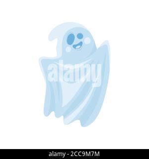 Cartoon niedlichen halloween Geist. Vektorgrafik. Stock Vektor