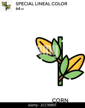 Corn Special Lineal Farbe Vektor-Symbol. Illustration Symbol Design Vorlage für Web mobile UI-Element. Stock Vektor