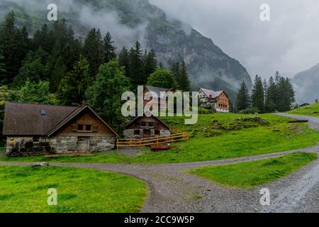 Schöne Erkundungstour durch die Appenzeller Berge in der Schweiz. - Appenzell/Alpstein/Schweiz Stockfoto