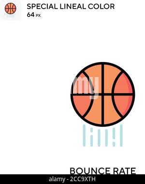 Absprungrate spezielles lineales Farbvektorsymbol. Illustration Symbol Design Vorlage für Web mobile UI-Element. Stock Vektor