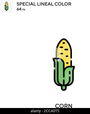 Corn Special Lineal Farbe Vektor-Symbol. Illustration Symbol Design Vorlage für Web mobile UI-Element. Stock Vektor