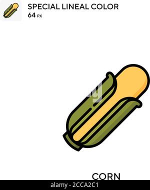 Corn Special Lineal Farbe Vektor-Symbol. Illustration Symbol Design Vorlage für Web mobile UI-Element. Stock Vektor