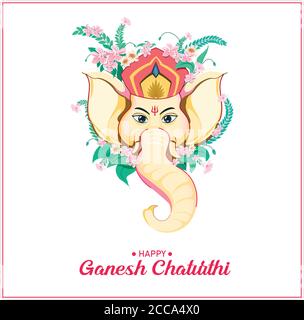 Happy Ganesh Chaturthi Stock Vektor