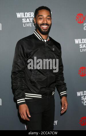 LOS ANGELES - 1. DEZEMBER: Tone Bell bei der Heavyweight Championship of the World Wilder vs. Fury - Ankunft im Staples Center am 1. Dezember 2018 in Los Angeles, CA Stockfoto