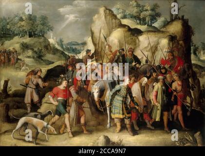 Die Bekehrung des heiligen Paulus. Museum: Musée des Beaux-Arts, Lille. AUTOR: PIETER BRUEGHEL DER JÜNGERE. Stockfoto