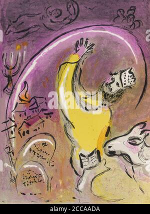 Dessins pour la Bible. Museum: PRIVATE SAMMLUNG. Autor: MARC CHAGALL. Stockfoto