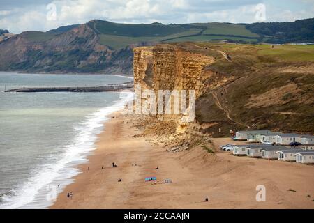 Burton Freshwater Bay und Klippen an der Jurassic Coast, Dorset, England, Großbritannien Stockfoto