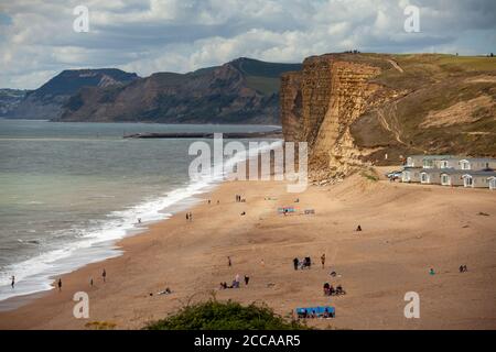 Burton Freshwater Bay und Klippen an der Jurassic Coast, Dorset, England, Großbritannien Stockfoto