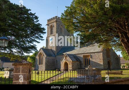 St. Mary's Church, Burton Bradstock, Dorset, Großbritannien Stockfoto