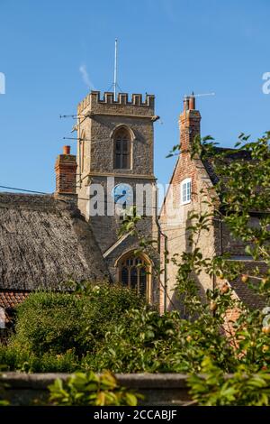 St. Mary's Church, Burton Bradstock, Dorset, Großbritannien Stockfoto