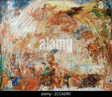 Der Fall der Rebellengel. Museum: Königliches Museum der Schönen Künste, Antwerpen. Autor: JAMES ENSOR. Stockfoto