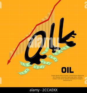 Ölabfall. Zeitplan nicht verfügbar. Entgangenen Gewinn, Verluste. Geldschaden. Isometrie.3D. Vektorgrafik. Stock Vektor