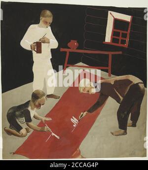 Mai. Museum: Staat A. Puschkin Museum der Schönen Künste, Moskau. Autor: Alexander Alexandrovich Deineka. Stockfoto