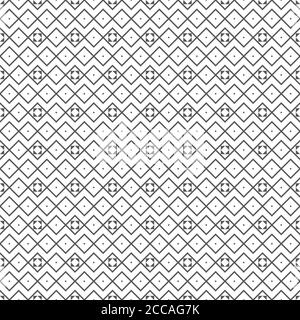 Nahtloses Muster. Unendlich wiederholende stilvolle elegante Textur bestehend aus linearen Rauten, Dreiecken. Abstrakter geometrischer strukturierter Hintergrund. Ve Stock Vektor