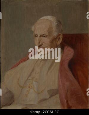 Porträt des Papstes Leo XIII. (1810-1903). Museum: Grootseminarie Mechelen. Autor: ANONYM. Stockfoto