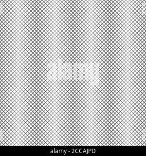 Vektor nahtloses Muster. Abstrakter linearer Halbton-Hintergrund. Moderne geometrische Textur. Wiederholen von vertikalen Formen mit sich schneidenden Linien des Dif Stock Vektor