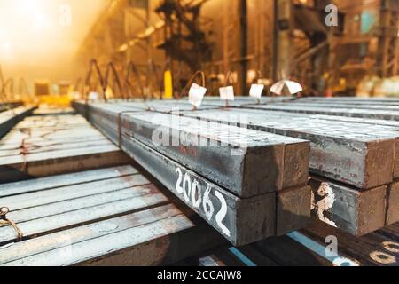 Lager Metall leer. Galvanik Anlage für das Metall. Stockfoto