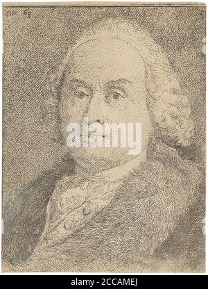 Porträt von Giovanni Battista Tiepolo (1696-1770). Museum: PRIVATE SAMMLUNG. AUTOR: GIOVANNI DOMENICO TIEPOLO. Stockfoto