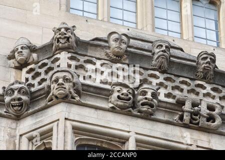 Gargoyles bei Bodleian Libraries in Oxford. Stockfoto