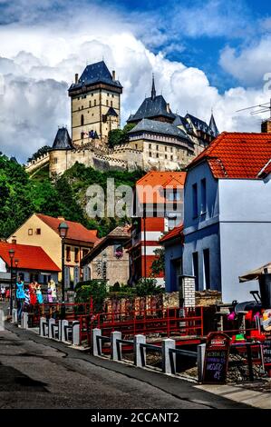 Schloss Karlstejn in Prag, Tschechische Republik Stockfoto