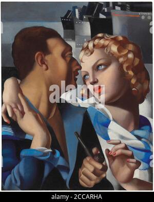 Idylle (Le départ). Museum: PRIVATE SAMMLUNG. AUTOR: TAMARA DE LEMPICKA. Stockfoto