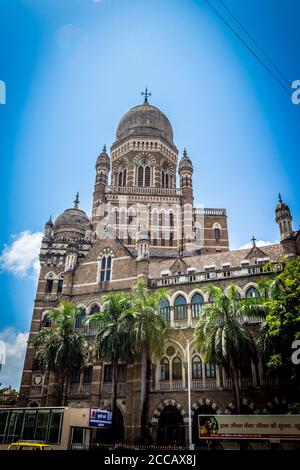 Municipal Corporation of Greater Mumbai, auch bekannt als Brihanmumbai Municipal Corporation. Es ist Indiens reichstes kommunales Unternehmen. Foto von Mumbai. Stockfoto