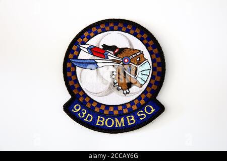 93D Bomb Squadron Covid-19 Morale Patch Stockfoto