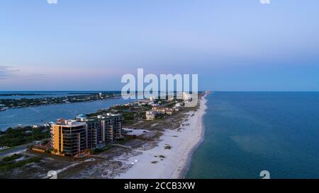 Perdido Key Beach bei Sonnenuntergang Stockfoto