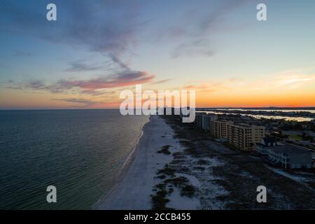 Perdido Key Beach bei Sonnenuntergang Stockfoto