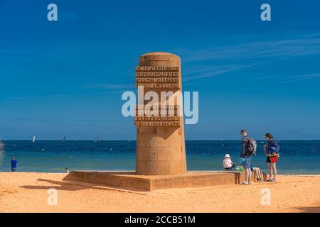 Courseulles-Sur-Mer, Frankreich - 08 04 2020: Juno Beach, Memorial for the D Day Stockfoto