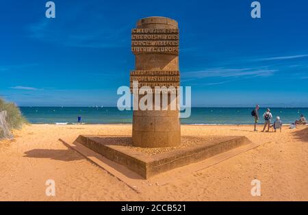 Courseulles-Sur-Mer, Frankreich - 08 04 2020: Juno Beach, Memorial for the D Day Stockfoto