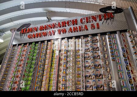 Nevada, 9. AUG 2020 - Innenansicht des Alien Research Center Stockfoto