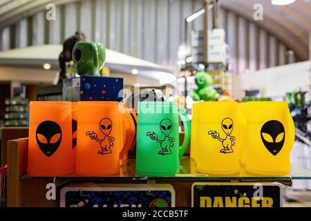 Nevada, 9. AUG 2020 - Innenansicht des Alien Research Center Stockfoto