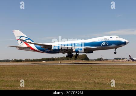 Lüttich, Belgien. Juli 2020. Ein Frachter der Cargo Logic Air Boeing 747-400 wird am Flughafen Lüttich Bierset landen. Bild: Fabrizio Gandolfo/SOPA Images/ZUMA Wire/Alamy Live News Stockfoto