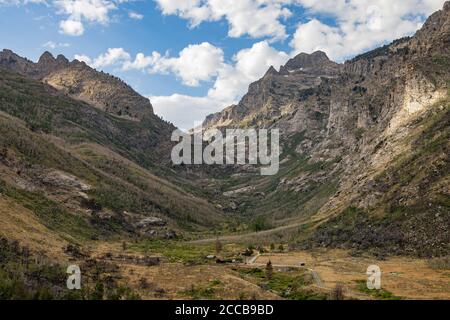 Wunderschöne Landschaft rund um den Lamoille Canyon, Nevada Stockfoto