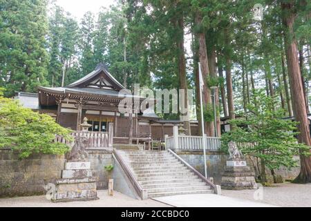 Gifu, Japan - Keta Wakamiya Schrein. Eine berühmte historische Stätte in Hida, Gifu, Japan. Stockfoto