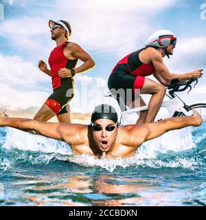 Triathlon T-Shirt Mens Cycling Running Swimming Sport Bike Kit