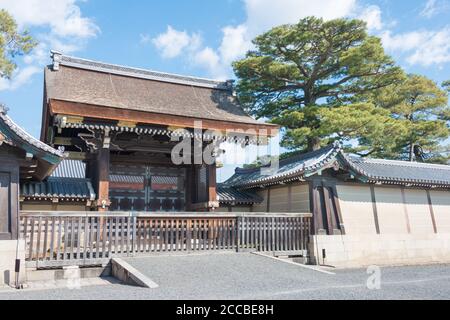 Kyoto, Japan - Kaiserpalast Kyoto (Kyoto Gosho) in Kyoto, Japan. Ein ehemaliger Herrscherpalast des Kaisers von Japan. Stockfoto