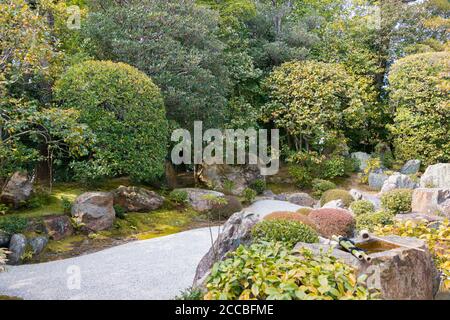 Kyoto, Japan - Taizo-in Tempel am Myoshin-ji Tempel in Kyoto, Japan. Ein Haupttempel des verbundenen Zweiges des Rinzai Zen Buddhismus. Stockfoto