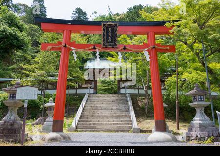 Kyoto, Japan - Tsukiyomi Schrein in Kyoto, Japan. Eine berühmte historische Stätte. Stockfoto