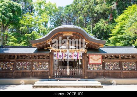 Kyoto, Japan - Saginomori-Schrein in Kyoto, Japan. Das Heiligtum wurde im 9. Jahrhundert gegründet. Stockfoto