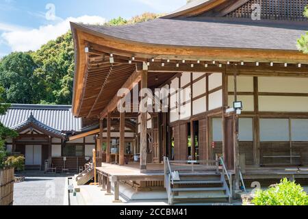 Kyoto, Japan - Nison-in Tempel in Kyoto, Japan. Es wurde zum ersten Mal zwischen den Jahren 834-848 von Kaiser Saga gebaut. Stockfoto