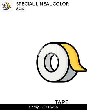 Band spezielles lineales Farbsymbol. Illustration Symbol Design Vorlage für Web mobile UI-Element. Perfekte Farbe modernes Piktogramm auf editierbare Kontur. Stock Vektor