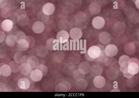 Roter Bokeh abstrakter heller Hintergrund. Weihnachtsbeleuchtung. Stockfoto